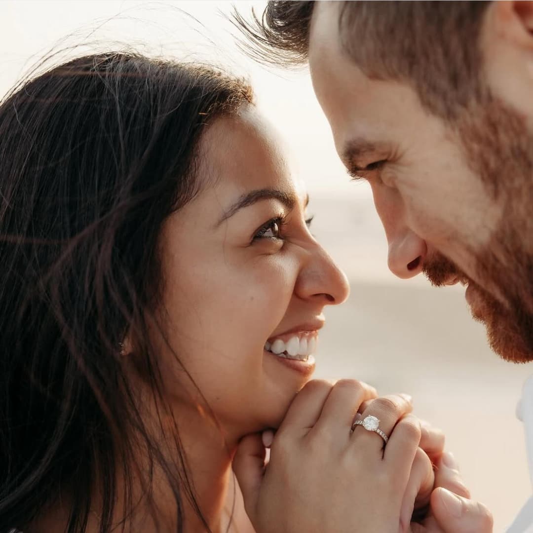 Happy couple representing healthy relationships